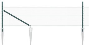 vidaXL Γεωμετρική Περίφραξη Πράσινη 0.4x50 m Ατσάλι
