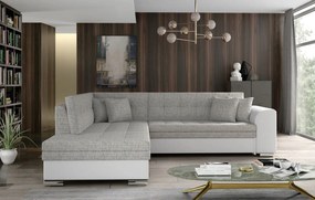 Γωνιακός καναπές Pueblo-Αριστερή-Leuko - Gkri anoixto