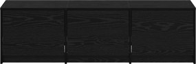 vidaXL Ντουλάπι TV Μαύρη Οξυά 140 x 34 x 40 εκ Επεξεργασμένο ξύλο