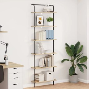 vidaXL Ράφι Βιβλίων 6 επιπέδων 60 x 24 x 203 εκ Επεξεργασμένο ξύλο