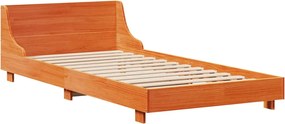 vidaXL Σκελετός Κρεβ. Χωρίς Στρώμα Καφέ Κεριού 100x200 εκ Μασίφ Πεύκο