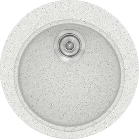 Sanitec Classic 316 (48×48) - Γρανιτένιος νεροχύτης - Granite WHITE