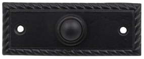Roline K397 Κουδούνι από Ορείχαλκο Μαύρο Ματ 80x30mm