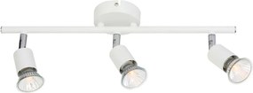 Σποτ Τρίφωτο Aca Trinity MC634WH3 White Matt