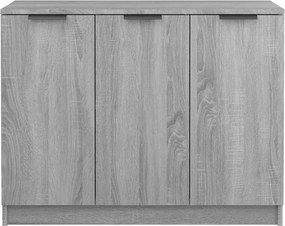 vidaXL Ντουλάπι Γκρι Sonoma 90,5 x 30 x 70 εκ. από Επεξεργασμένο Ξύλο
