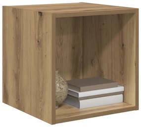 vidaXL Ντουλάπια Τοίχου - 2 Τμχ σε Ξύλο Δρυός, 37 x 37 x 37 εκ. Συνθετικό Ξύλο