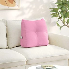 vidaXL Μαξιλάρι Πλάτης Ροζ 45 x 24 x 50 εκ ύφασμα