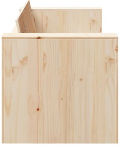 vidaXL Διθέσιος Καναπές Κήπου 134x60x62 εκ. Μασίφ Ξύλο Πεύκου