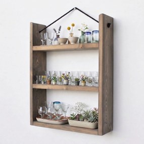 Ράφι Τοίχου Ξύλινο NOCRE 38x9x48