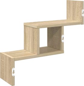 vidaXL Ράφι Τοίχου Sonoma Δρυς 48 x 15 x 42 εκ Επεξεργασμένο Ξύλο