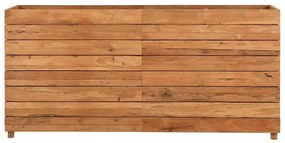 vidaXL Ζαρντινιέρα Υπερυψωμένη 150x40x72 εκ. Ανακυκλ. Ξύλο Teak/Ατσάλι