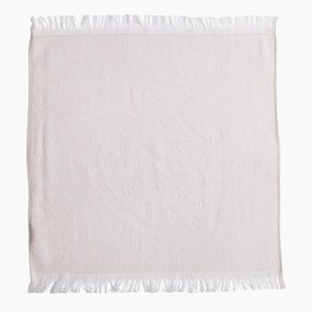 Ποτηρόπανο Sweet Strawberry Ecru Nef-Nef Homeware 50x50cm 100% Βαμβάκι
