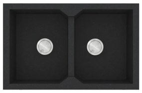 Sanitec Granite 818 Grafite Γρανιτένιος Νεροχύτης 86 2B 90cm