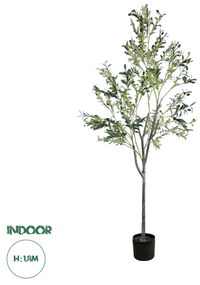 GloboStar® Artificial Garden OLIVE TREE 20054 Τεχνητό Διακοσμητικό Φυτό Ελιά Υ180cm