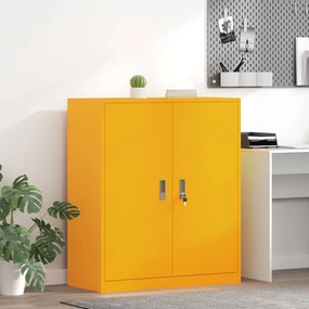 vidaXL Ντουλάπι αποθήκευσης Χαμομηλί κίτρινο 90 x 40 x 105 cm Ατσάλι
