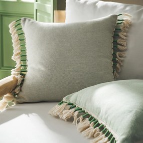 Μαξιλαροθήκη Διακοσμητική Kianga 226/18 Bean Green Gofis Home 43X43 100% Βαμβάκι