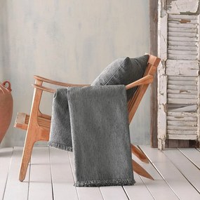 Ριχτάρι Kidal Dark Grey Ρυθμός Πολυθρόνα 160x180cm Chenille-Πολυέστερ