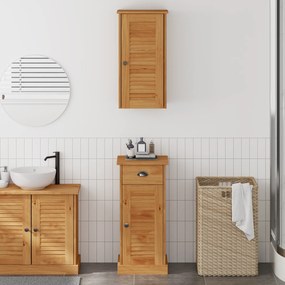vidaXL Σετ Επίπλων Μπάνιου με συρτάρι 2 pcs Καφέ και Καραμέλα καφέ