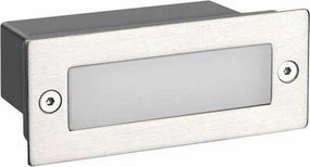 Απλίκα LED Εξωτερικού Χώρου Χωνευτή Aca PAS260NMP Nickel Matt