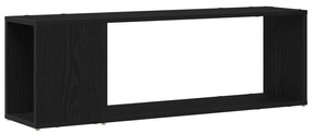 vidaXL Ράφι βιβλίων Μαύρη Δρυς 100x24x32 εκ Επεξεργασμένο Ξύλο