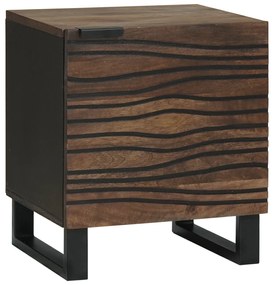 vidaXL Κομοδίνο 40 x 33.5 x 46 εκ. - Φτιαγμένο από ξύλο μάγκο