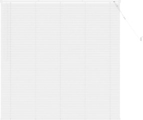 vidaXL Βενετσιάνικη Σκίαση Λευκός 150 x 130 εκ 25 mm PVC