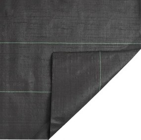vidaXL Μεμβράνη Εδαφοκάλυψης Μαύρη 4x50 μ. από Πολυπροπυλένιο
