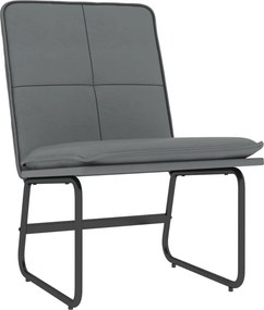 vidaXL Πολυθρόνα Γκρι 54 x 75 x 76 εκ. από Συνθετικό Δέρμα