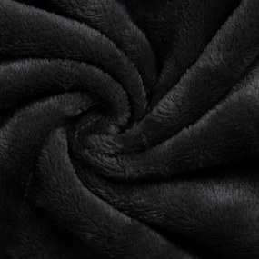 vidaXL Φούτερ-κουβέρτα Μαύρο F Φανέλα