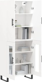 vidaXL Ντουλάπι Λευκό 69,5x34x180 εκ. από Επεξεργασμένο Ξύλο