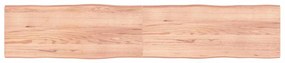 vidaXL Επιφ Τραπεζιού Αν Καφέ 200x40x(2-4)εκ.Ακατέργ. Μασίφ Ξύλο Δρυός