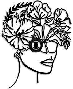 Διακοσμητικό Φωτιστικό Τοίχου Flower Woman 526SHD1168 54x9x45cm 1xE27 40W Black Opviq