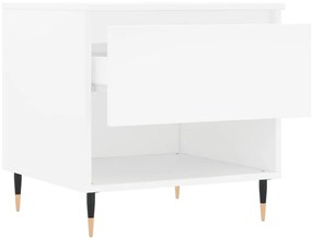 vidaXL Τραπεζάκια Σαλονιού 2 τεμ. Λευκά 50x46x50 εκ Επεξεργασμένο Ξύλο