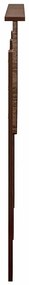 vidaXL Κεφαλάρι με κεφαλάρι Καφέ δρυς 120 cm Επεξεργασμένο ξύλο