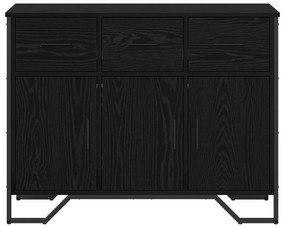 vidaXL Μπουφές Μαύρης Δρυός 97x32.5x74.5 cm Επεξεργασμένο Ξύλο