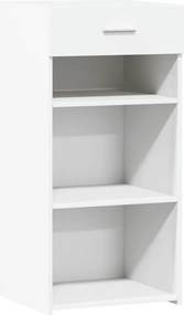 vidaXL Συρταριέρα Λευκή 45x42,5x93 εκ. από Επεξεργασμένο Ξύλο