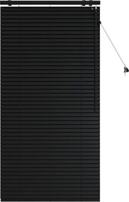 vidaXL Βενετσιάνικη Σκίαση Μαύρο 80 x 160 cm 35 mm