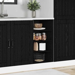 vidaXL Βάση Ντουλάπας Κουζίνας Μαύρη δρυς 40 x 44,5 x 81,5 εκ.