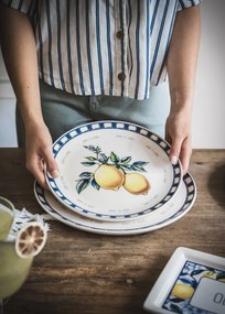 Service Plate Set (6 Pieces) ODL0004 Yellow