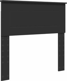 vidaXL Κρεβάτι Αποθήκης Μαύρο 90 x 190 cm Επεξεργασμένο ξύλο