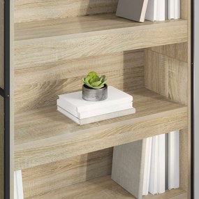 vidaXL Βιβλιοθήκη 80 x 30 x 189,5 εκ Επεξεργασμένο ξύλο Σονόμα