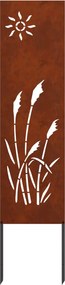 vidaXL Οθόνη Ιδιωτικότητας Κήπου Σκ rusty 32 χ 140 εκ
