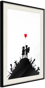 Αφίσα - Banksy: Kids on Guns - 40x60 - Μαύρο - Με πασπαρτού