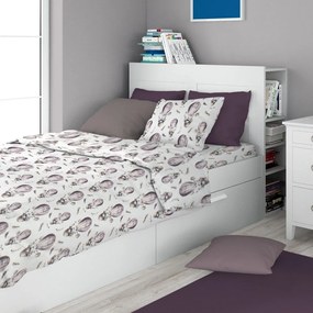 Σεντόνια Παιδικά Hot Air Balloon 78 (Σετ 3τμχ) Lilac DimCol Single 160x240cm 100% Cotton Flannel