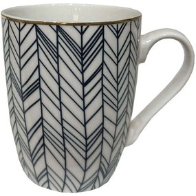 Κούπα All Time 028850 8x8x11cm White-Blue Πορσελάνη