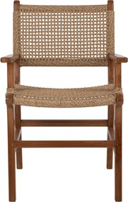 ΠΟΛΥΘΡΟΝΑ ΜΑΣΙΦ ΞΥΛΟ ΤEAK ΦΥΣΙΚΟ RATTAN ΣΧΟΙΝΙ 54Χ58Χ88Υεκ.HM9385.01