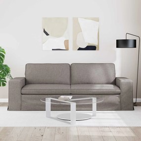 vidaXL Καναπές Taupe 222 x 80 x 82 εκ ύφασμα