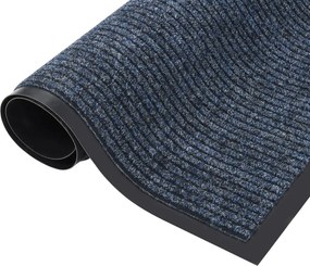 vidaXL Πατάκι Εισόδου Ριγέ Μπλε 40 x 60 εκ.
