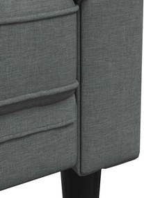 vidaXL Πολυθρόνα Chesterfield Σκούρο Γκρι Υφασμάτινη