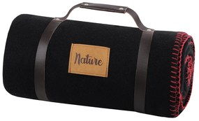 Κουβέρτα Καναπέ Fleece (130x150) S-F Dawson Μαύρο